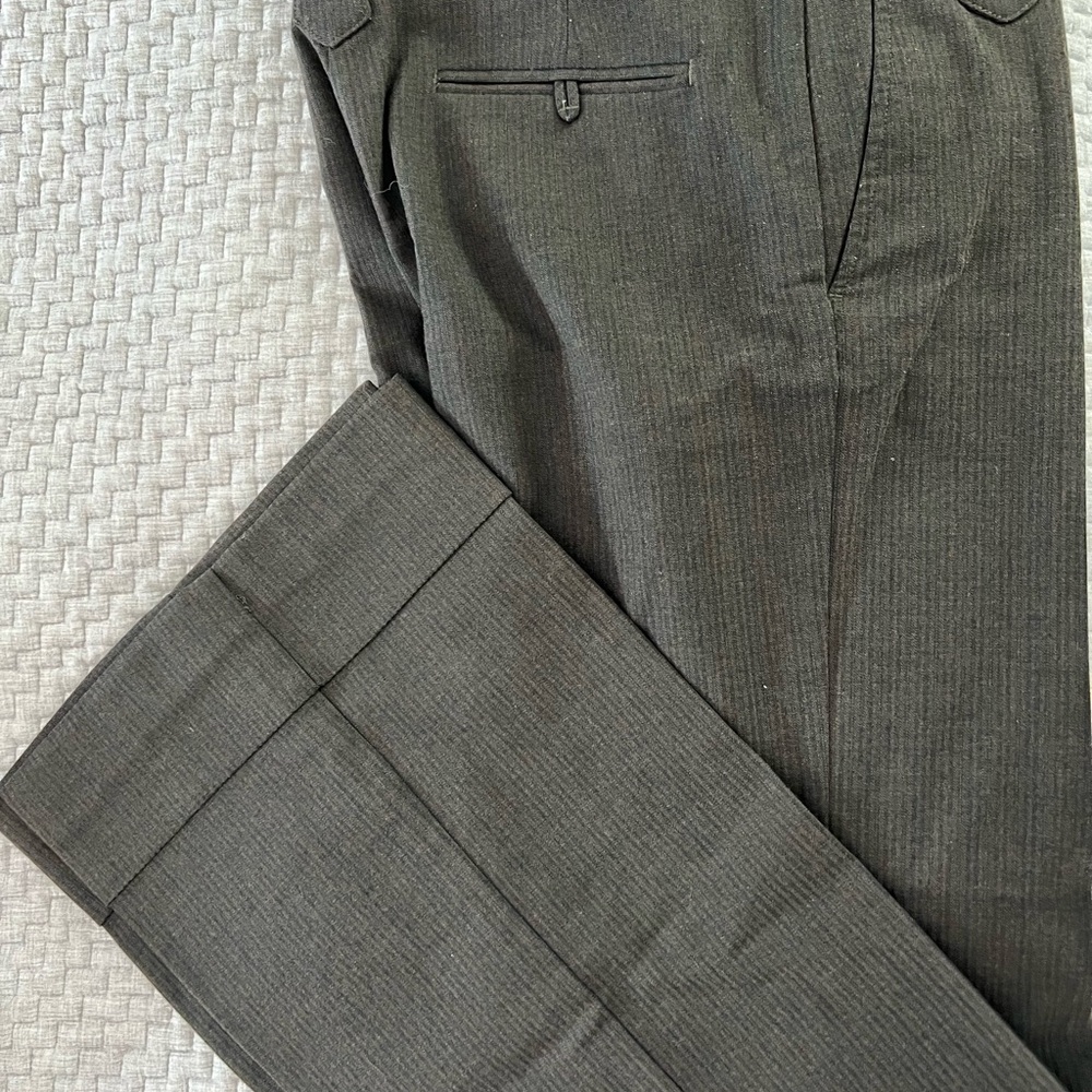 Gray Pinstripe Trousers